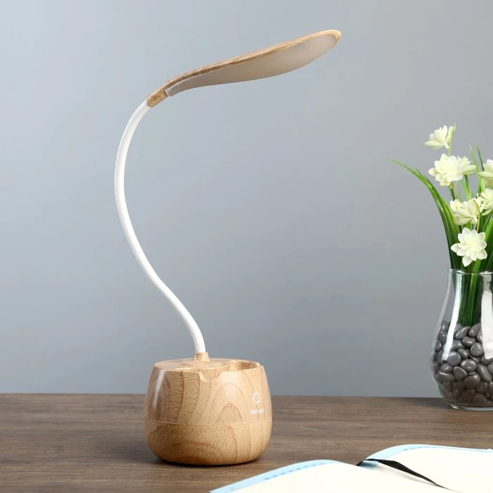 Лампа настольная &quotЭльмо&quot 3 режима LED 5Вт АКБ 10х19х46 см. 4301521|Настольные лампы| |