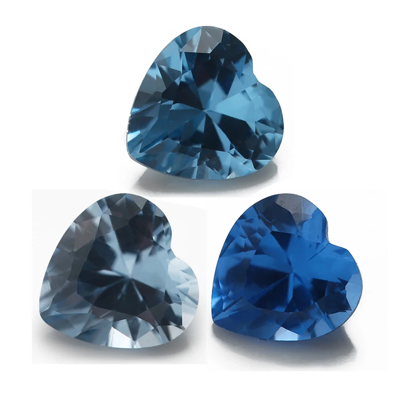 

Size 3x3mm~10x10mm Heart Shape Synthetic Spinel Gems For Jewelry 106# 109# 120#