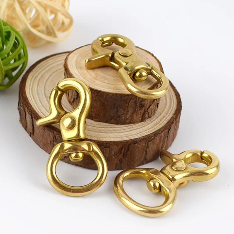 Meetee 2/5Pcs 8-25mm Solid Brass Buckle Bag Lobster Clasp Swivel Trigger Clips Dog Snap Buckles Strap Clamp Hang Hook Accessory | Дом и сад