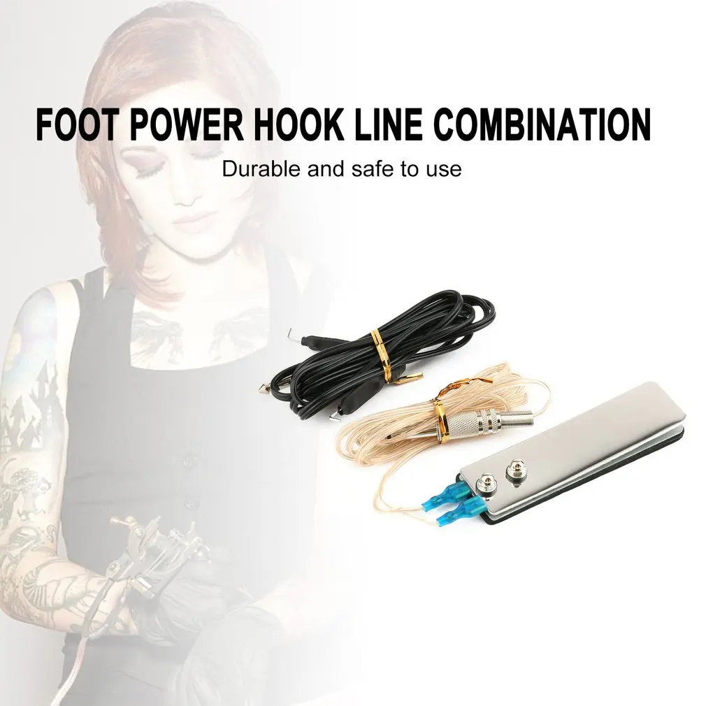 HOT Pro Tattoo Machine Accessories Kit Mini Stainless Steel with Foot Switch Pedal Power Supply &amp Clip Cord | Красота и здоровье