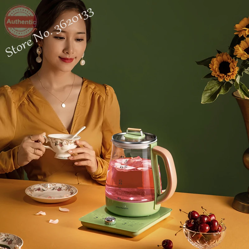 Термоизоляционный электрический чайник Винтажный Зеленый стеклянный 800 л 220 Вт в