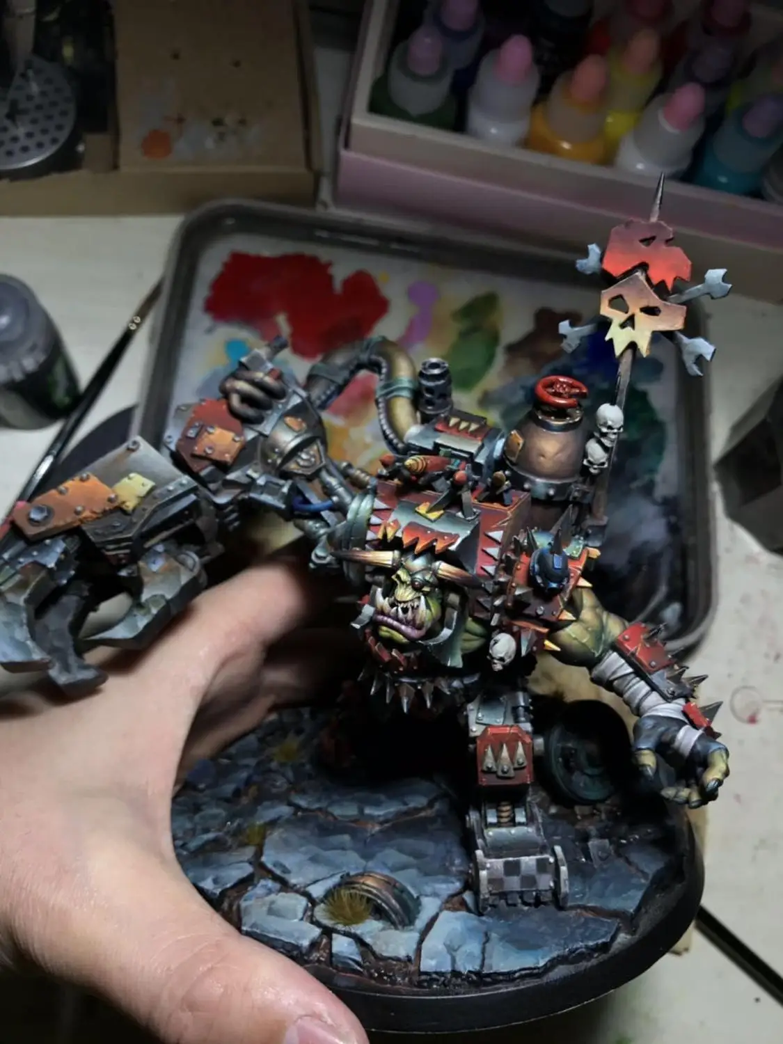 Игры 40K Orc главный Gorgutz настольные игры Высокая точность смолы для рассвета