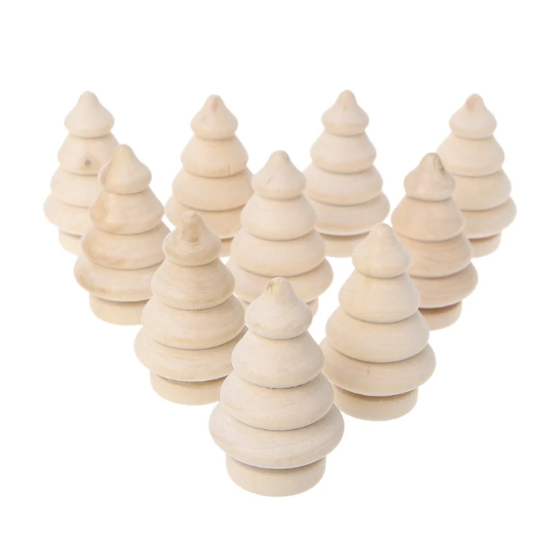 

10 шт. НЕОБРАБОТАННАЯ деревянная кукла-колышек, Рождественская елка, украшение для свадебной вечеринки, поделки