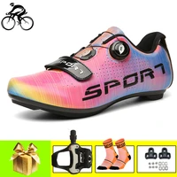 cycling sneakers road self locking breathable bicycle shoes pedals sapatilha ciclismo racing sport professional riding bike shoe