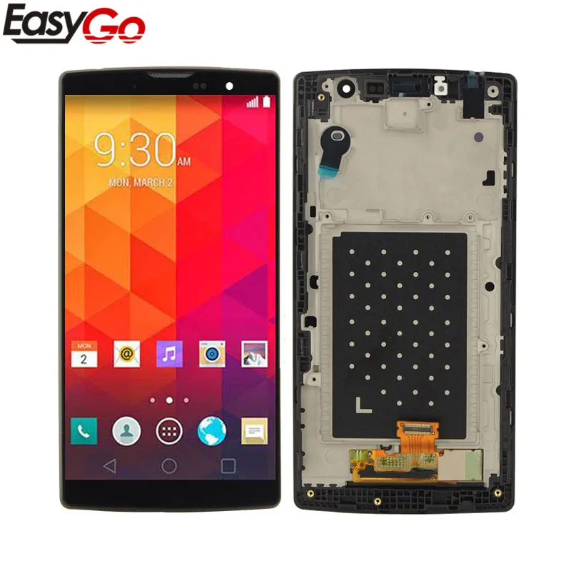 Для LG Magna H502 LCD H500F H525 H502F Y90 ЖК дисплей с сенсорным экраном дигитайзер рамкой в