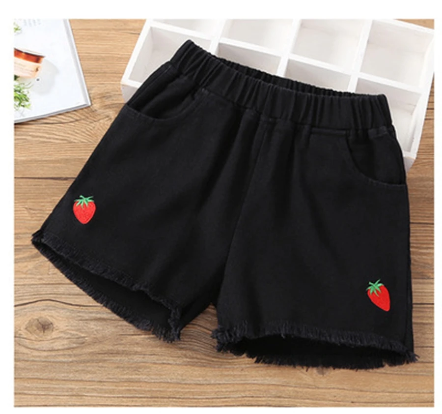 Джинсовые шорты для девочек новинка детские летние джинсовые с милым мультяшным