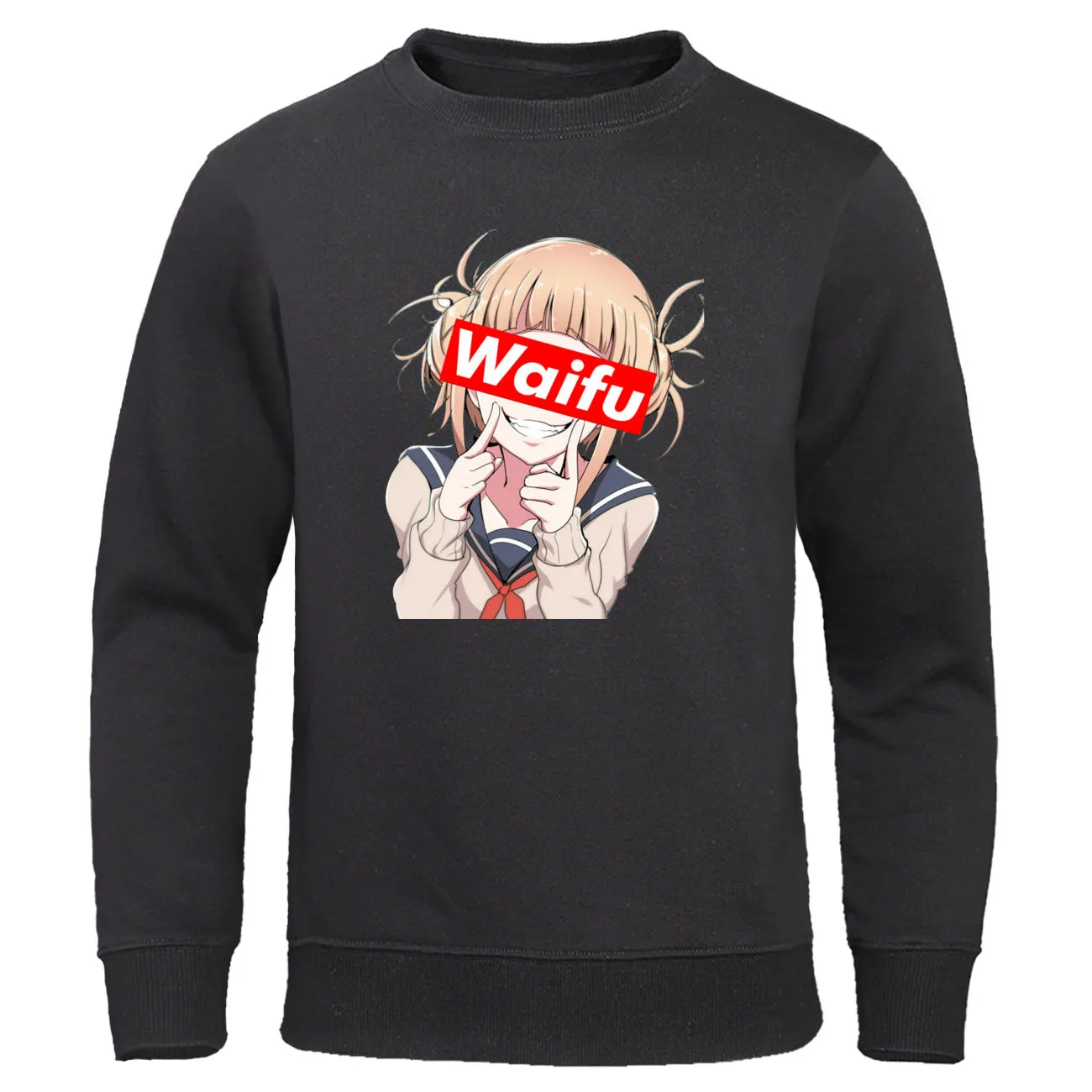

Осенне-зимний теплый спортивный костюм Toga Himiko Waifu, толстовка, Мужская Уличная одежда Харадзюку, повседневная мужская толстовка, пуловер с за...