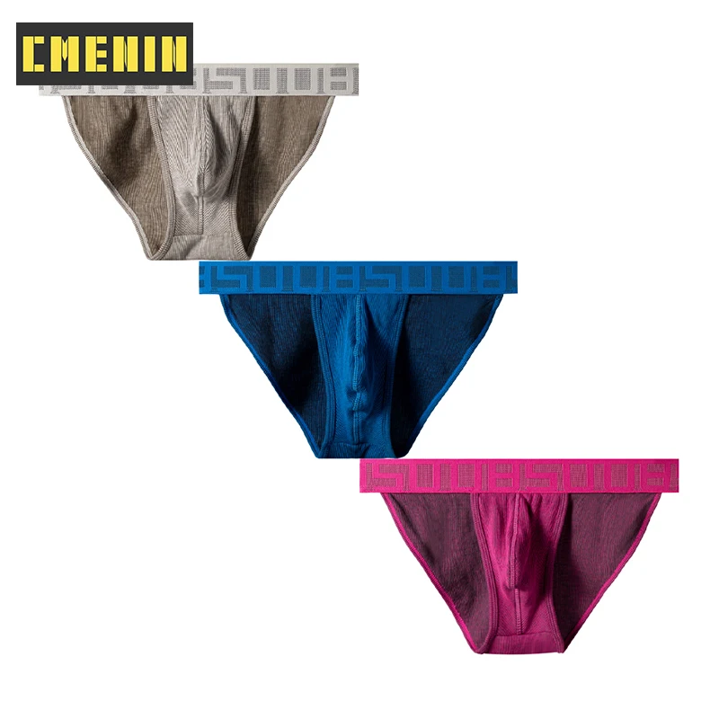 

3PCS Popular Sexy Man Underwear Briefs Low waist Men's Briefs Jockstrap Bikini Gay Underwear Mens Panties Under Wear Man BS3125