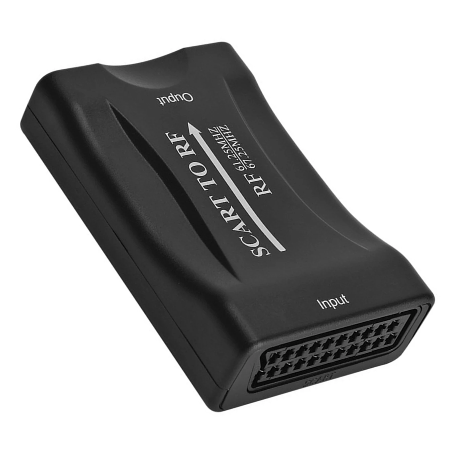

SCART To RF Adapter Converter Converter SCART Port To RF Output 61.25MHz And 67.25MHz Switchable Easy To Carr