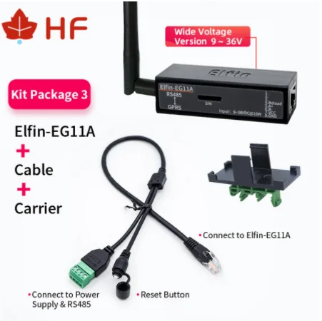 Наименьшее устройство HF Elfin EG11A 9 ~ 36 В с последовательным портом подключение к