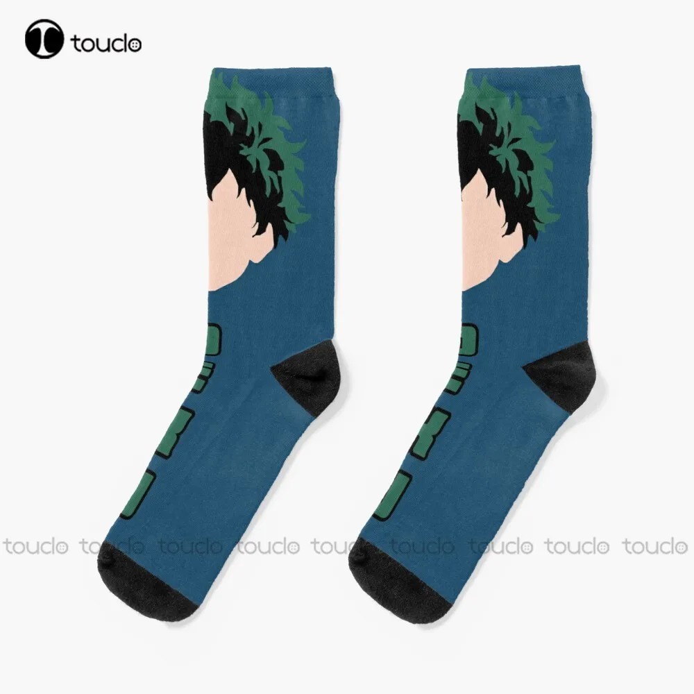 

Midoriya Izuku In Dark Blue Socks Men'S Socks Personalized Custom Unisex Adult Teen Youth Socks 360° Digital Print Funny Sock
