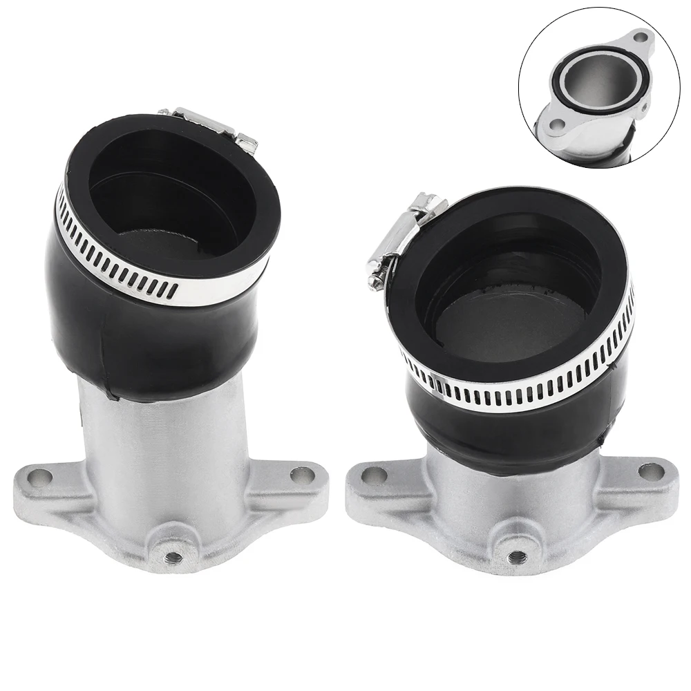 

2 Pieces Motorcycle Arburetor Lntake Manifolds Aluminum Manifold Rubber with Elastic Ring for Honda CX500 Carb Holders Kits