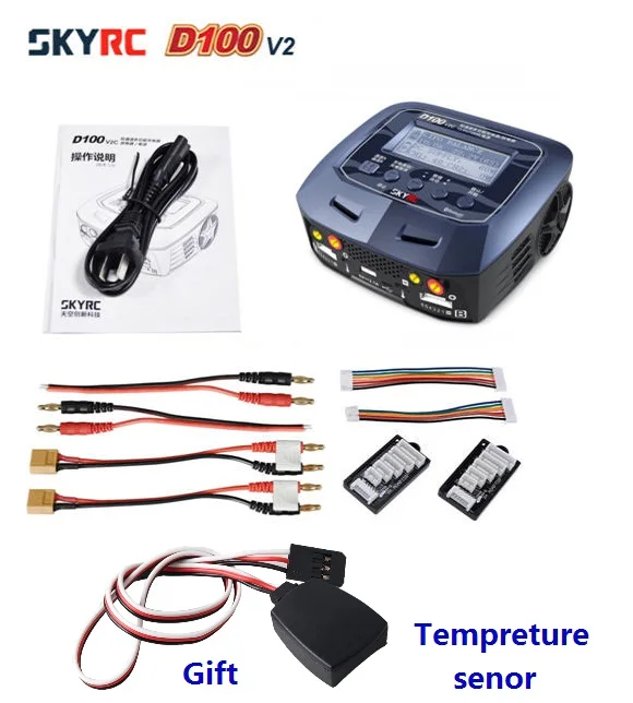 Skyrc D100 V2 переменный/постоянный ток 2x100 Вт двойной с Bluetooth балансировкой