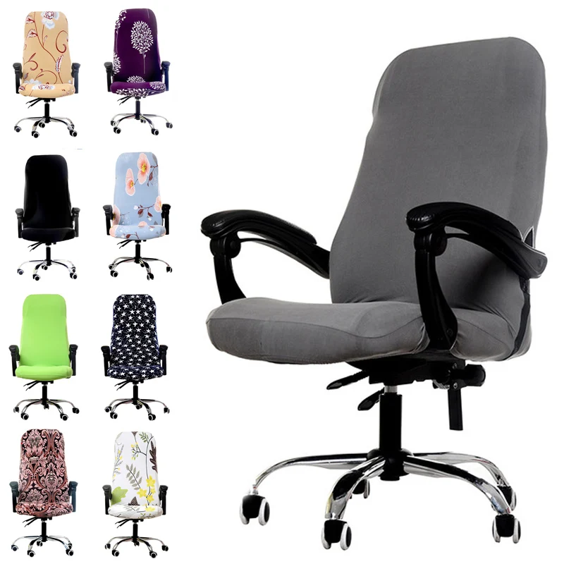 

Office Rotating Computer Chair Cover Elastic Chair Cover Anti-dirty Removable Lift Chair Case Covers for Meeting Room Seat Cover