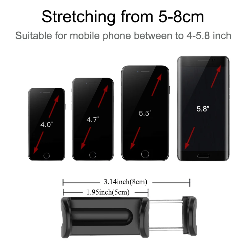 

Universal Car Auto Phone Bracket Cell Phone GPS Car Dashboard Mount Phone Holder Stand For 4 To 6 Inch Mobile Smartphones