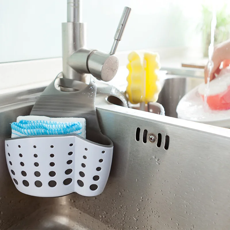 Home Hanging Drain Bag Basket Portable Kitchen Dish Cloth Sponge Storage bag Sink Holder Bathroom Tools | Дом и сад