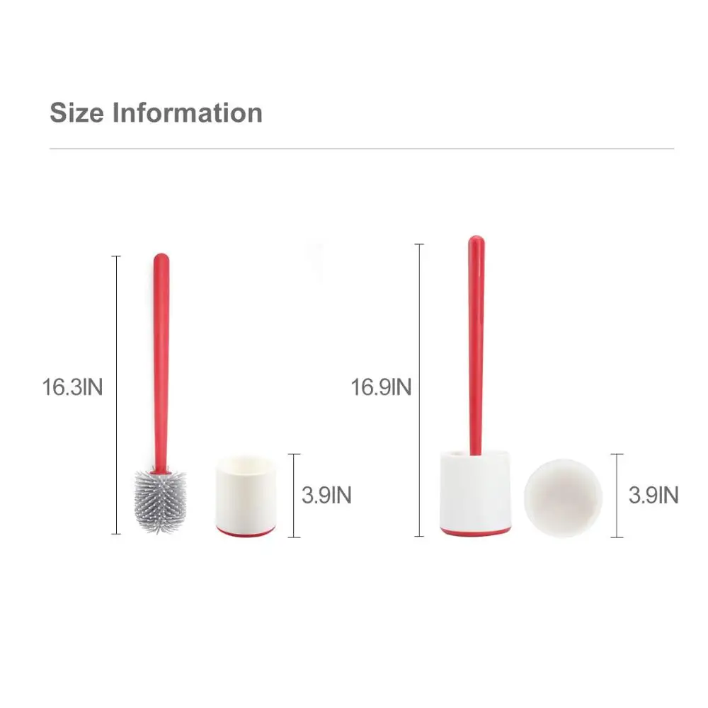 Набор силиконовых щеток и держателей для унитаза Eyliden простой дизайн очиститель