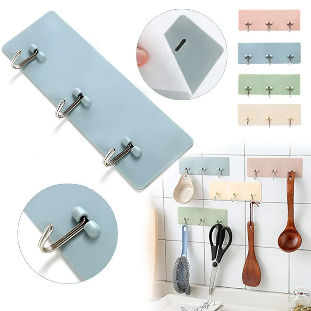 Самоклеящаяся настенная сумка для одежды вешалка ключей наушников ванная