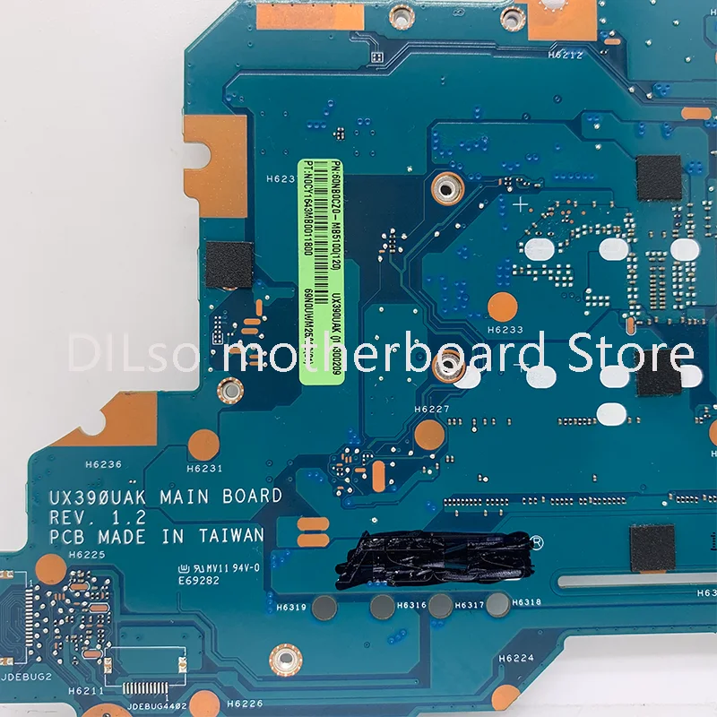 ux390ua cpu i5 7200 ram 8gb original motherboard suitable for asus ux390u ux390ua ux390uak zenbook notebook motherboard test ok free global shipping
