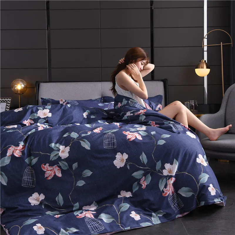 Liv-Esthete модные пасторальные постельные принадлежности с цветами набор высокого