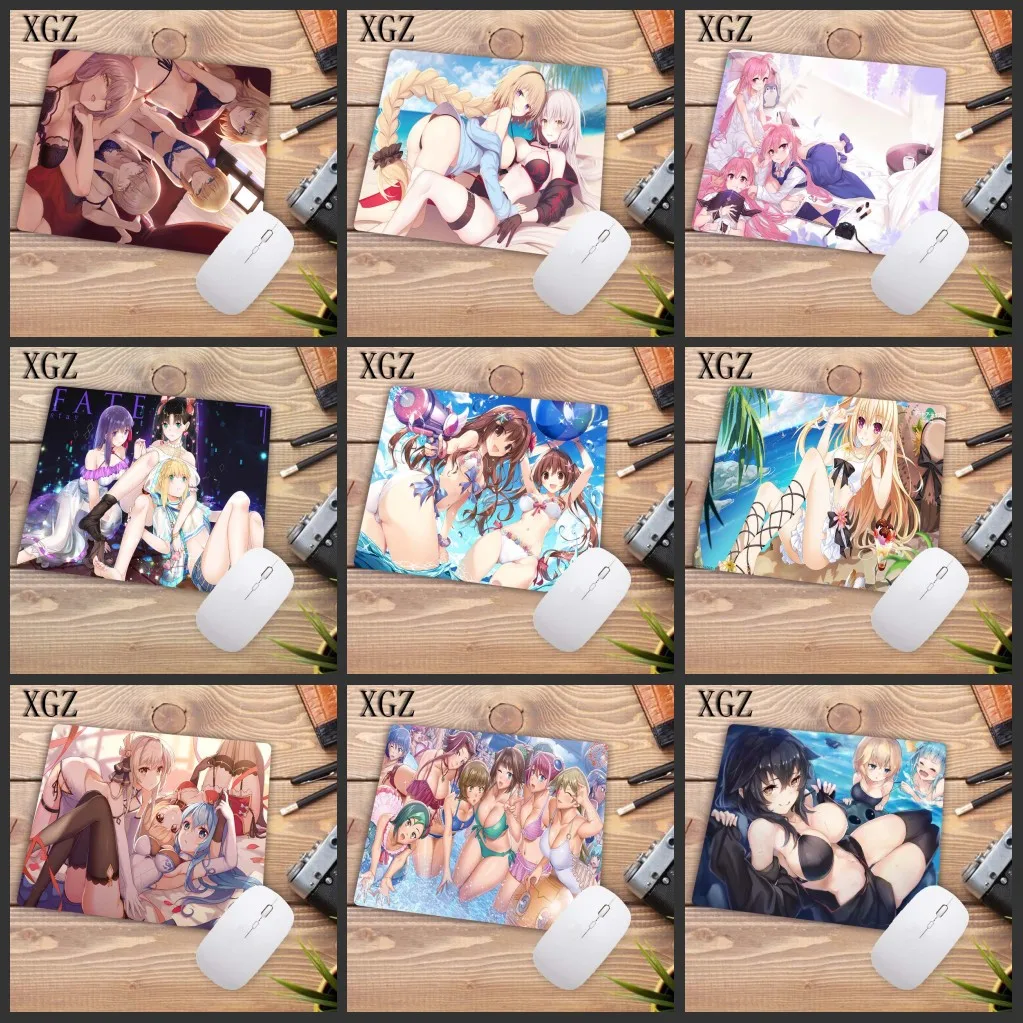 XGZ японский аниме коврик для мыши геймерская игровая клавиатура красивый милый