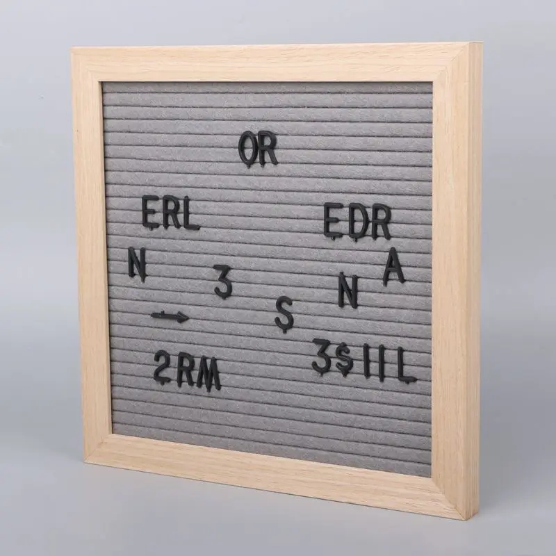 Набор из 2 символов для фетровой доски 290 цифр со сменными буквами черного