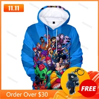 shooting game primo 3d hoodie boys girls max star cartoon tops teen clothes spike wanted 6 to 19 years kids sweatshirt