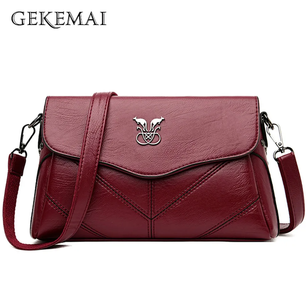 

Pu Leather Geometric Crossbody Bag for Women Fashion Rivet Sequined Handbag Elegant Purse Lady Vintage Shoulder Messenger Bag