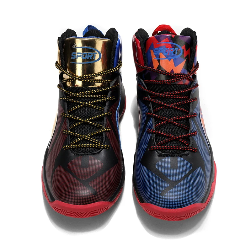 Баскетбольные туфли мужские новые модные высокие АМОРТИЗИРУЮЩИЕ НЕСКОЛЬЗЯЩИЕ