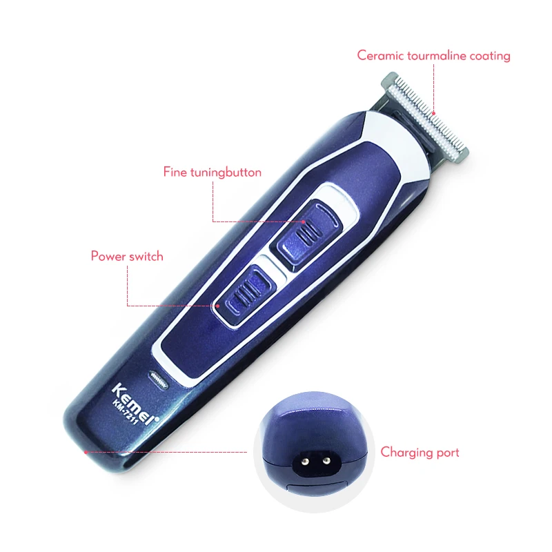 Низкая шум машинка для стрижки волос профессиональный триммер быстрая