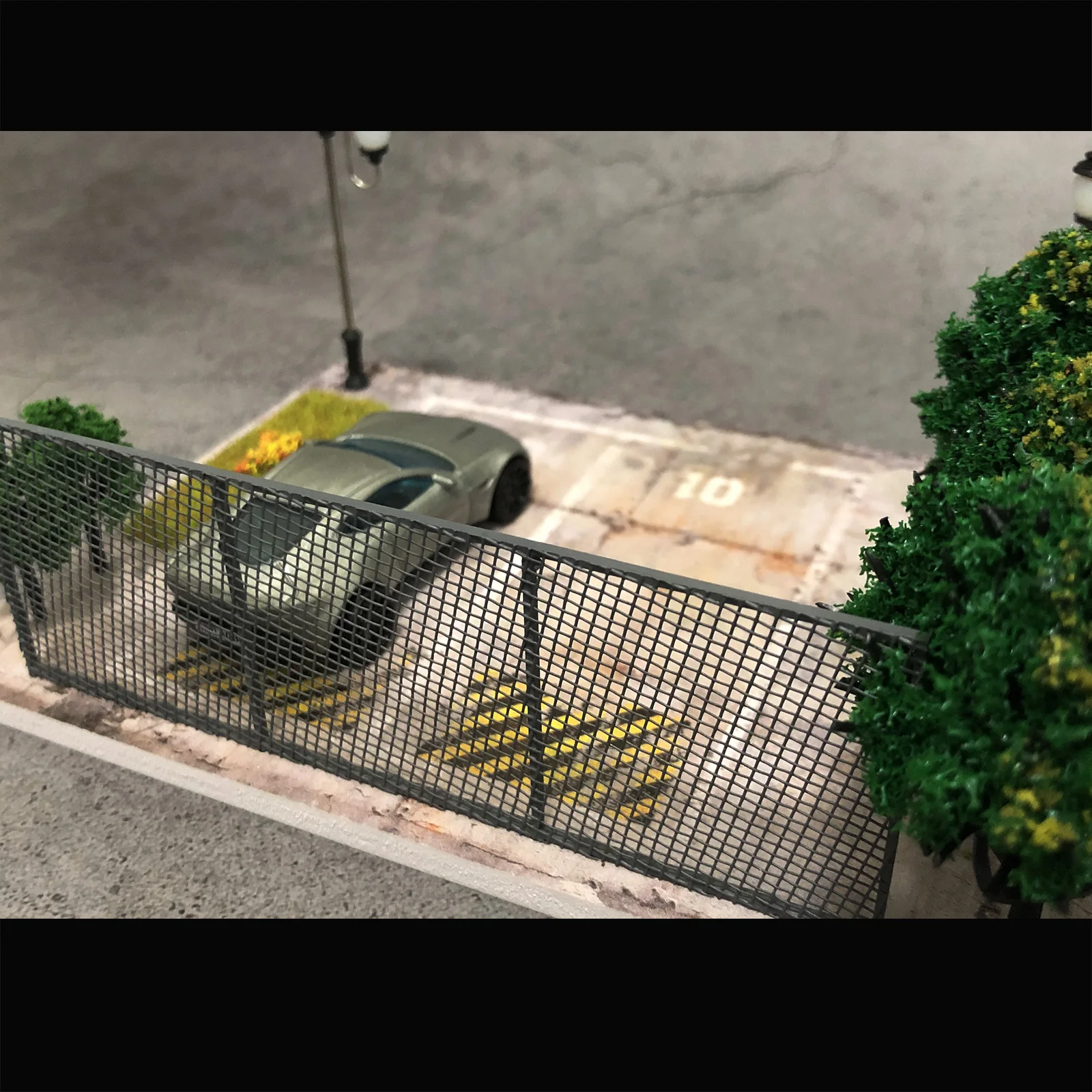 

Model Car 1/64 Diorama Street Scenery Photo Background Parking Lot Station Scene