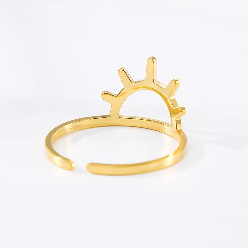 Великолепная сказка минимализм полые Треугольники Кольца для Для женщин