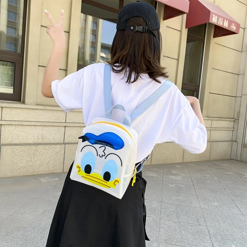 Disney Donald Duck children backpack cute kindergarten jelly small school bag super fire wild backpack boys and girls
