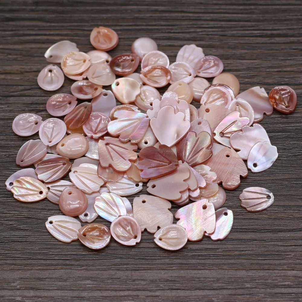 

5Pcs Exquisite Pink Shell Pendants Bead Natural Freshwater Shell Loose Beads for Making Jewelry Necklace Bracelet Accessories