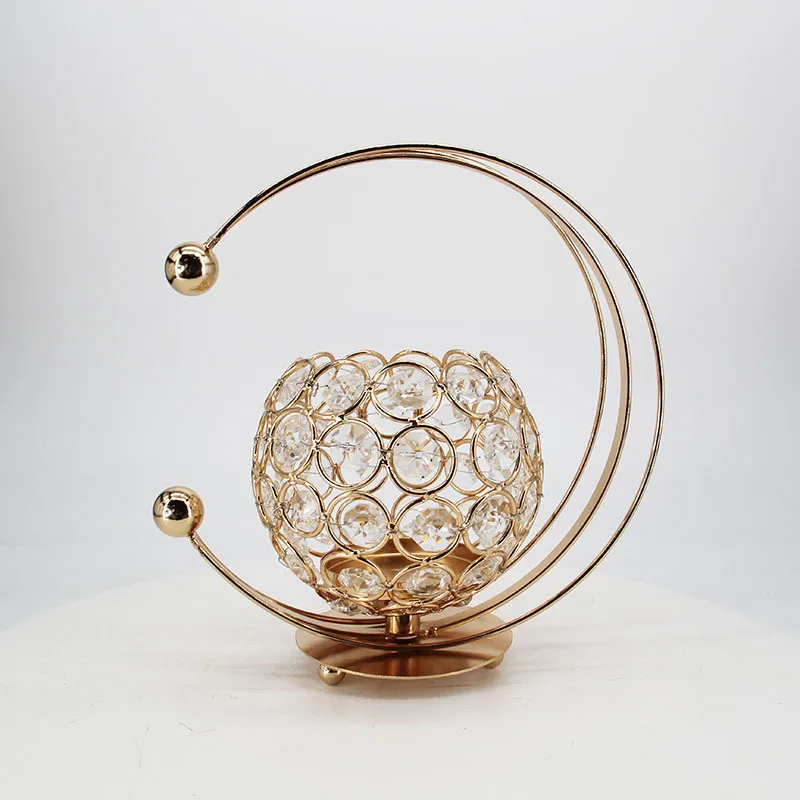 IMUWEN хрустальные подсвечники золотой подсвечник свадебный фонарь подставка для