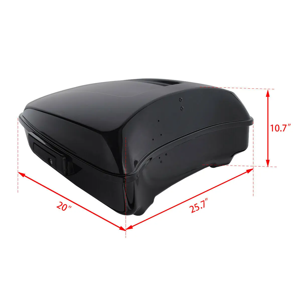 Мотоцикл 10 7 &quotнарезанный пакет багажник стойка для планшета светильник Harley Touring