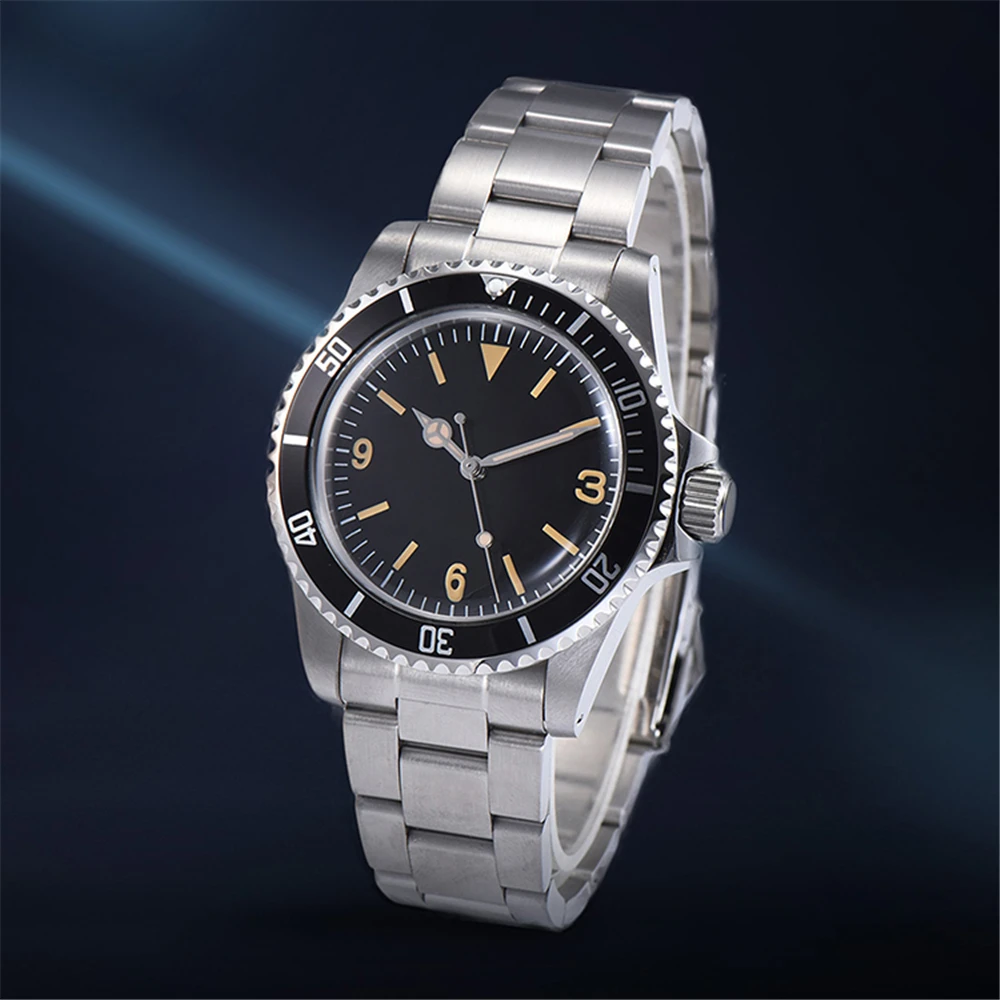 

Men Fashion 39.5MM 316L Watch Case with NH35 Movement Mechanical Watch Green Luminous Wristwatch