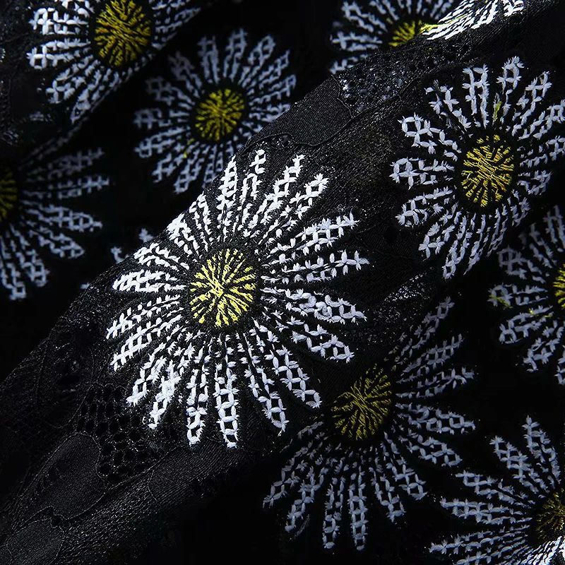 Вышивка с декором в виде цветка подтяжками кружевные вечерние платья весна-лето