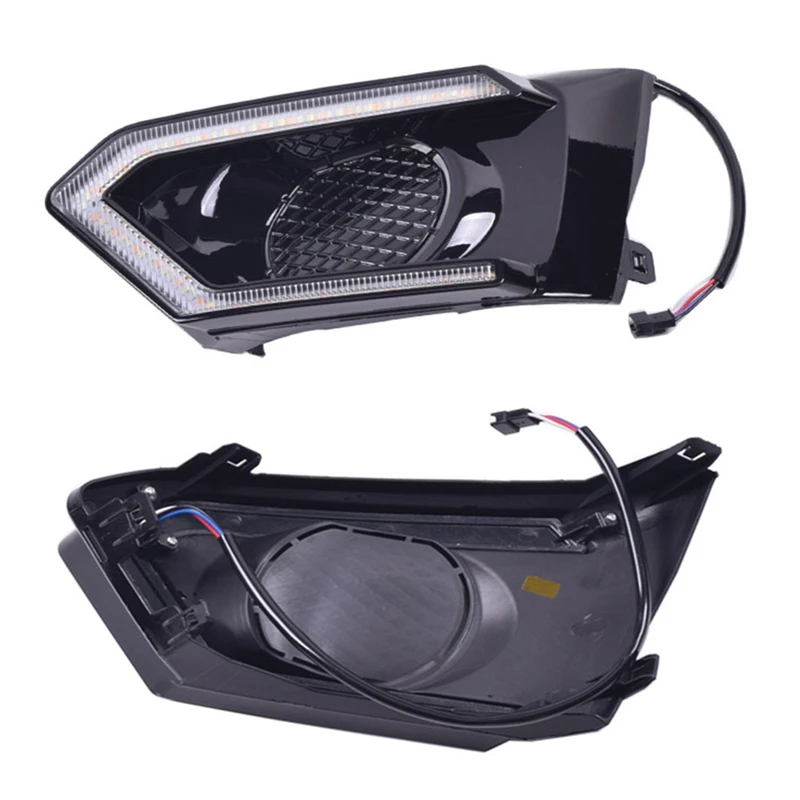 

for Nissan Altima 2019-2020 Pair Front LED DRL Daytime Running Fog Light Turn Signal Lamp