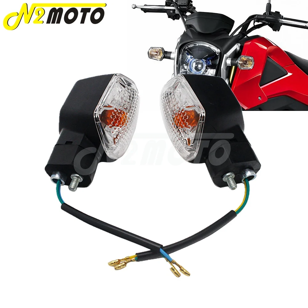 

Clear Lens Plastic Motorcycle Turn Signal Light Indicator Lamp For HONDA MSX 125 GROM 2013 2014 2015 Motorcycle Amber Blinkers