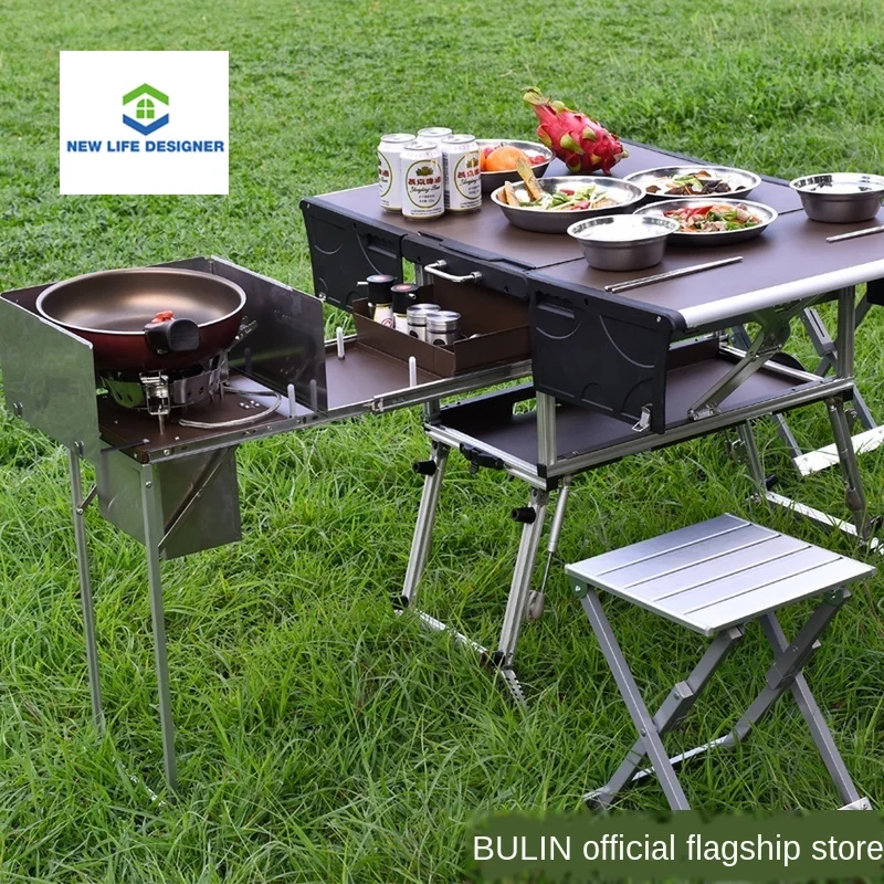 Outdoor portable kitchen folding cookware camping equipment field stove car outdoor furniture camp |