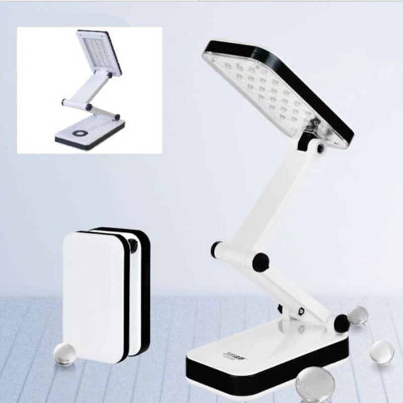 30LED Портативный складной перезаряжаемый Настольный светильник для чтения белая