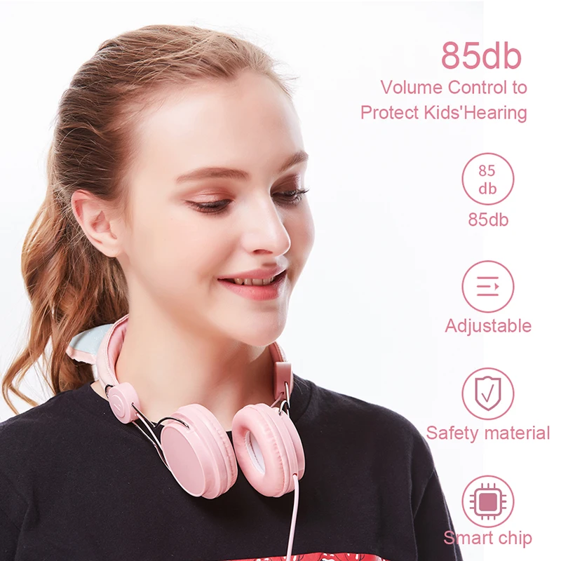 

Newest Unicorn Wired Headset Girl Daughter Music Stereo Headphones With Mic Phone Gamer PC Computer Headset Kids Birthday Gifts