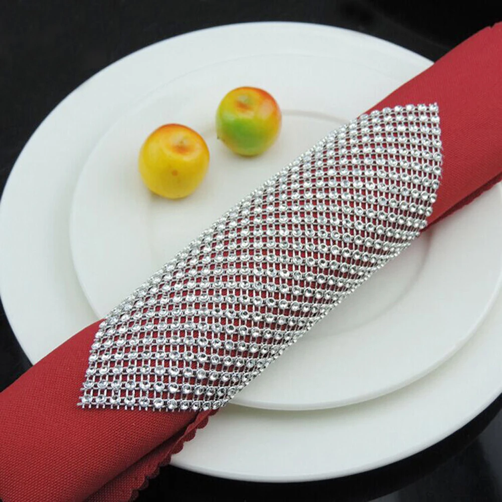 20 шт. кольца для салфеток стулья пряжки золотые серебряные свадебные украшения