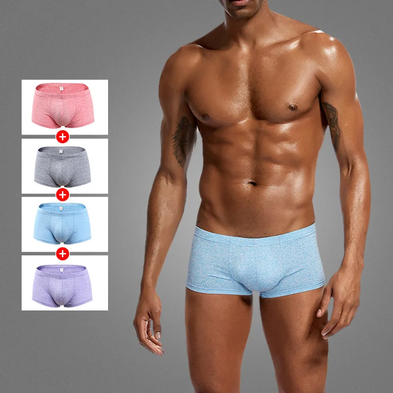 

Man Hipster Boxer Underwear Nylon Flexible Shorts Mens Translucence Ultra Thin Invisible Sexy Low Waist Underwear Panties