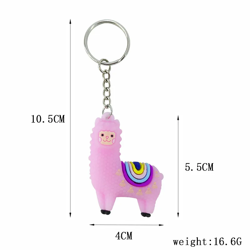 Милый брелок FIMAODZ с альпакой 4 цвета мультяшными животными и овечкой для женщин