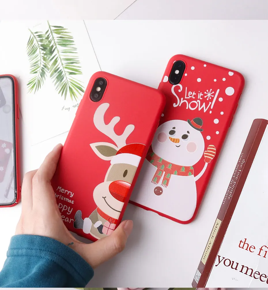 ZNP силиконовый чехол для iphone 11 Pro 6 6s 7 8 Plus чехол для телефона Санта Клаус Рождество для iphone X XS Max XR 11 ТПУ мягкий чехол