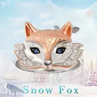 Модное и изысканное женское кольцо в виде лисы кольцо в виде животного юбилейное украшение в виде лисы подарок для любителей лисы