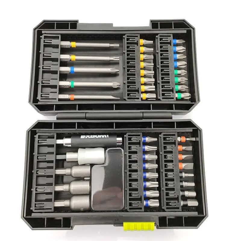 

Набор сверл Worx WA1149, комплект из 42 насадок с пластиковой коробкой, биты для электродрели, отвертки с шестигранной головкой, 21 шт.