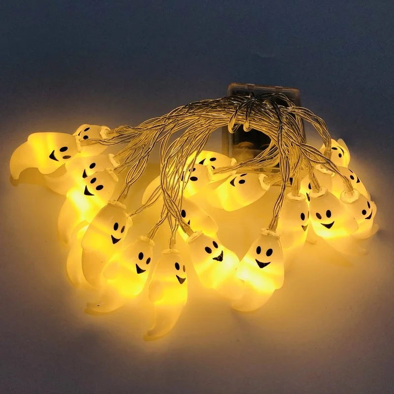

Ghost Led String Lights Cartoon Led Lights Halloween Fashion Creative Wall Decoration Party Indoor Bedroom Ornament Kurtyna Led